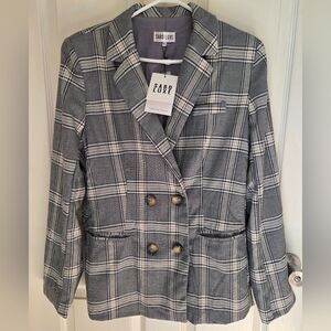 Sabo Luxe NWT Gray Plaid Women's Blazer